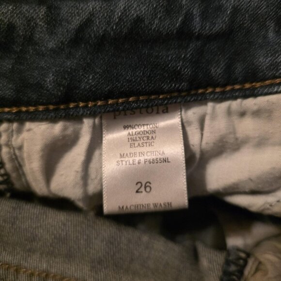 PISTOLA Skinny Jeans Women's Size 26 Blue Denim Distressed Ankle Zipper P6855NL - Picture 5 of 7